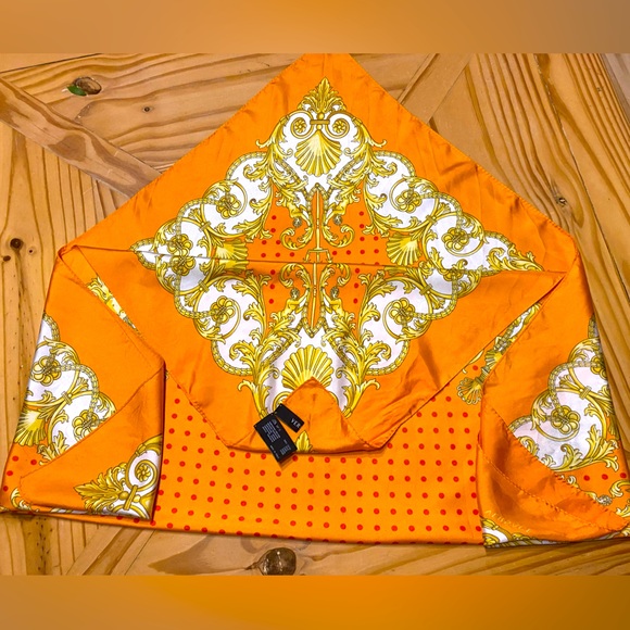 Versace Silk Foulard Scarf - Picture 2 of 4
